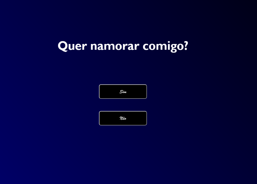 Site de pedido de namoro